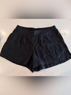 a new day Black High-Waist Relaxed Shorts, XXL